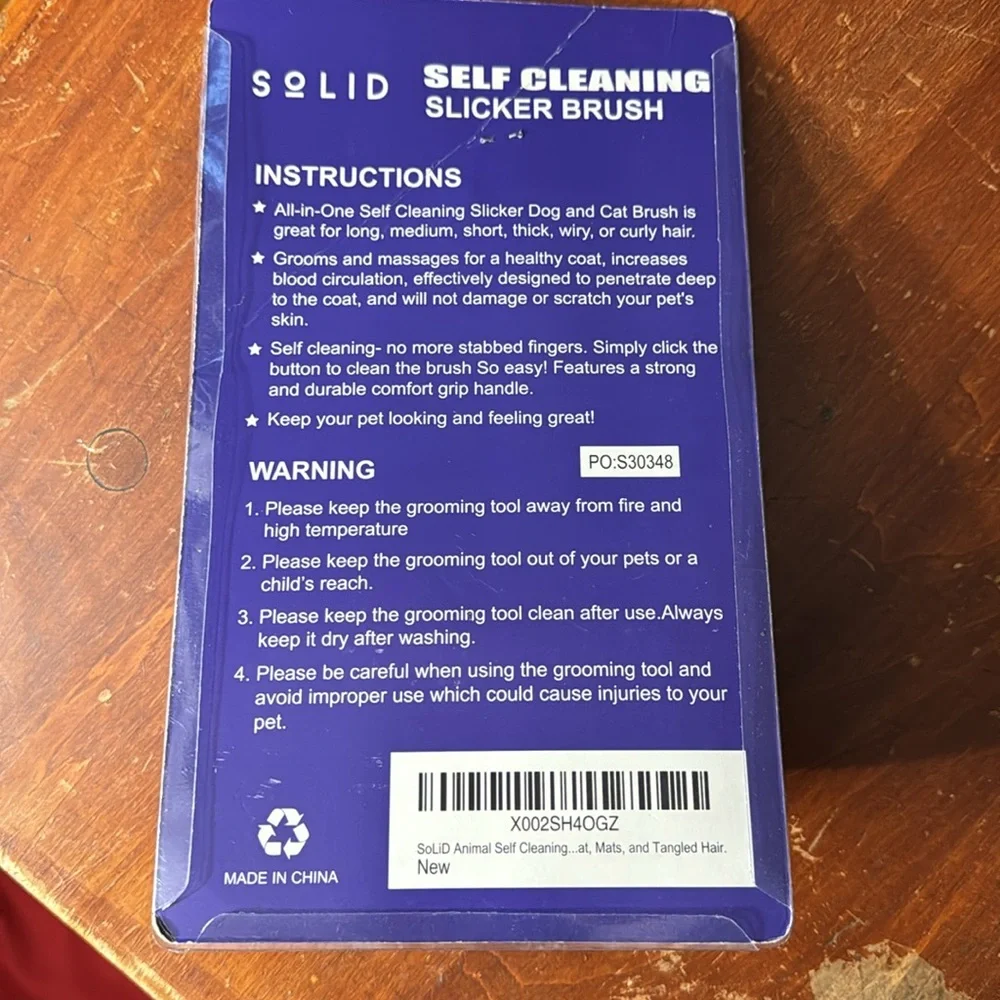 NWT SOLID Large Combing Brush